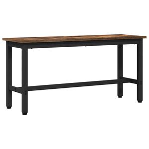 vidaXL Banc de salle &agrave; manger Ch&ecirc;ne fum&eacute; 100 x 32,5 x 48,5 cm