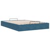 vidaXL Cadre de lit ottoman sans matelas bleu foncé 140x190 cm velours