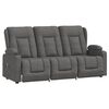 vidaXL Fauteuil de massage inclinable avec porte-gobelets 3 places