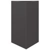 vidaXL Jardinières 2 pcs noir triangulaire 50x43x75 cm acier