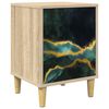 vidaXL Table de chevet WIJHE Ch&ecirc;ne Sonoma 36 x 33 x 50 cm