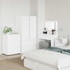 vidaXL Armoire de rangement Blanc brillant 60 x 48 x 81 cm