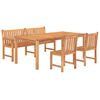 vidaXL Ensemble &agrave; manger de jardin 4 pcs Bois de teck massif