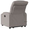 vidaXL Fauteuil inclinable de massage Taupe Tissu