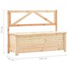 vidaXL Banc de rangement 120 cm bois de pin massif