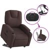 vidaXL Fauteuil inclinable marron fonc&eacute; tissu