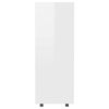 vidaXL Garde-robe Blanc brillant 80x40x110 cm Bois d&rsquo;ing&eacute;nierie