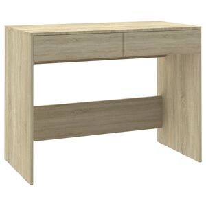 vidaXL Bureau Ch&ecirc;ne sonoma 101x50x76,5 cm Bois d'ing&eacute;nierie