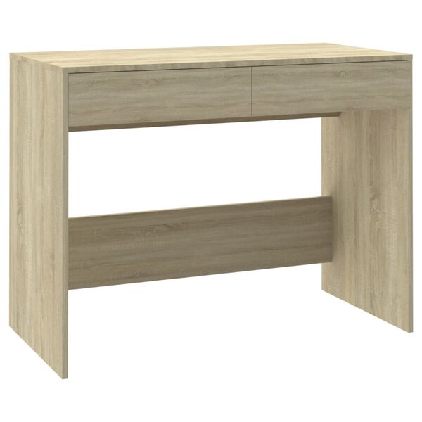 vidaXL Bureau Chêne sonoma 101x50x76,5 cm Bois d'ingénierie