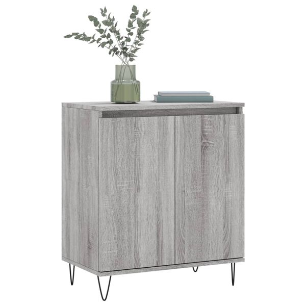 vidaXL Buffet Sonoma gris 60x35x70 cm Bois d'ing&eacute;nierie