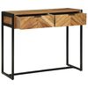 vidaXL Table console Marron 90 x 35 x 75 cm Bois d'Acacia Massif