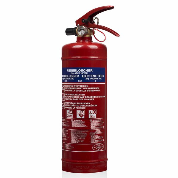 Smartwares Extincteur &agrave; poudre BB2 2 kg classe ABC Acier 10.014.68