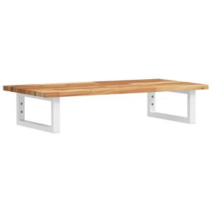 vidaXL &Eacute;tag&egrave;re de vasque murale acier et bois massif d'acacia