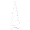 vidaXL Sapin de No&euml;l en m&eacute;tal avec support KUOPIO 125 cm Acier Blanc