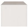 vidaXL Table basse Drammen Blanc 99 x 55 x 45 cm Bois massif en pin