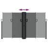 vidaXL Auvent latéral rétractable anthracite 140x600 cm
