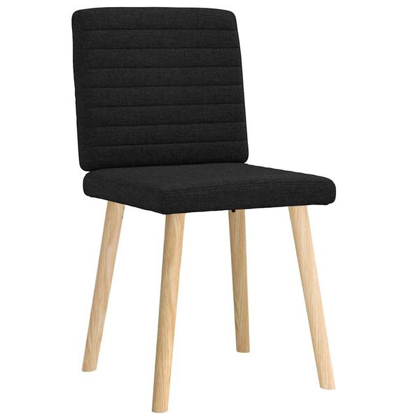 vidaXL Chaises à manger lot de 2 noir tissu