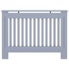 vidaXL Cache-radiateur gris 112x19x81,5 cm MDF