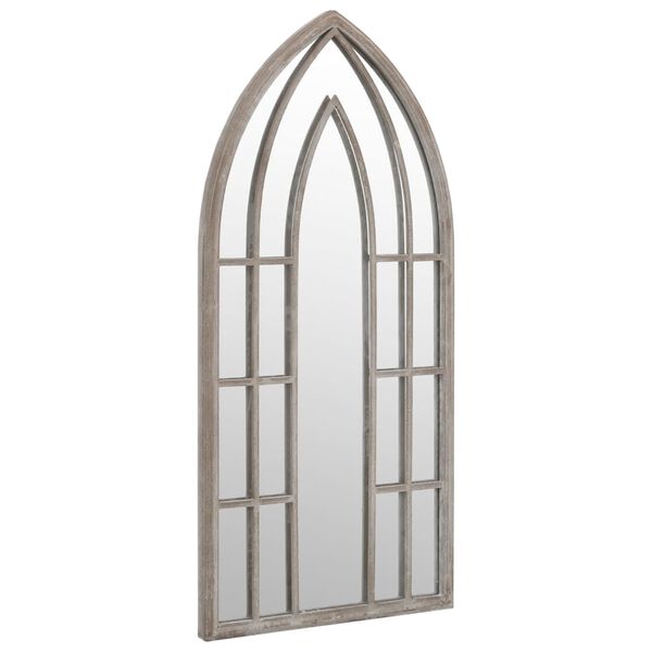 vidaXL Miroir de jardin Sable 100x45cm Fer pour utilisation ext&eacute;rieure