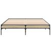 vidaXL Cadre de lit sans matelas ch&ecirc;ne sonoma 160x200 cm