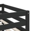 vidaXL Lit mezzanine enfants avec rideaux sans matelas rose 80x200cm