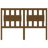 vidaXL Tête de lit Marron miel 125,5x4x100 cm Bois massif de pin