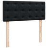 vidaXL Lit ottoman avec matelas et LED noir 120x190 cm velours