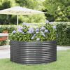 vidaXL Lit sur&eacute;lev&eacute; de jardin Anthracite Acier galvanis&eacute;