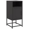 vidaXL Tables de chevet 2 pcs noir 36x39x78 cm acier