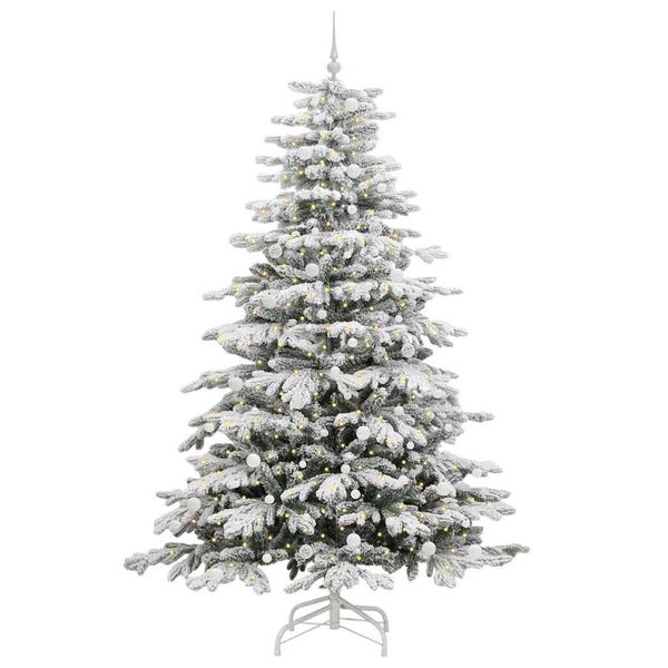 vidaXL Sapin de No&euml;l Artificiel &agrave; Branches Articul&eacute;es Blanc 240 cm