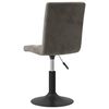 vidaXL Tabouret de bar Gris fonc&eacute; Velours