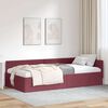 vidaXL Cadre de lit d'angle Bordeaux 90 cm x 190 cm Velours