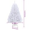 vidaXL Sapin de No&euml;l Artificiel &agrave; Branches Articul&eacute;es Blanc 120 cm