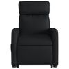 vidaXL Fauteuil inclinable Noir Similicuir