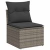 vidaXL Salon de jardin 6 pcs avec coussins gris clair r&eacute;sine tress&eacute;e