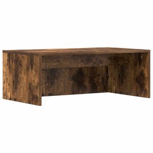 vidaXL Bureau mural Ch&ecirc;ne fum&eacute; Bois d'ing&eacute;nierie 80 x 45 x 30 cm