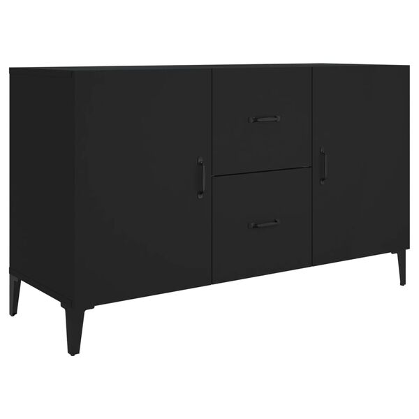 vidaXL Buffet noir 100x36x60 cm bois d'ingénierie