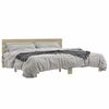 vidaXL Cadre de lit sans matelas ch&ecirc;ne sonoma 200x200 cm