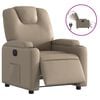 vidaXL Fauteuil inclinable &eacute;lectrique Cappuccino Similicuir