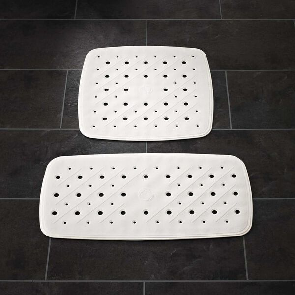 RIDDER Tapis de bain antid&eacute;rapant Promo Blanc