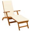 vidaXL Chaise longue inclinable et pliable 55 x 146 x 91 cm
