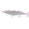 vidaXL Cadre de lit sans matelas ch&ecirc;ne sonoma 120x200 cm