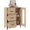 vidaXL Buffet ch&ecirc;ne sonoma 69,5x34x90 cm bois d'ing&eacute;nierie