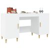 vidaXL Bureau Blanc 140x50x75 cm Bois d'ing&eacute;nierie
