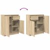 vidaXL Buffet avec tiroir ch&ecirc;ne sonoma 71x35x84 cm bois d'ing&eacute;nierie