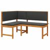 vidaXL Chaise de jardin Marron 140 x 100 x 91cm Bois d'acacia massif