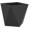 vidaXL Jardinière 2 pcs Noir 30 x 30 x 30 cm Acier