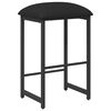 vidaXL Tabouret de bar Noir 40 x 32 x 74 cm Bois d'ing&eacute;nierie