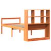 vidaXL Lit biblioth&egrave;que sans matelas cire marron 75x190 cm bois massif