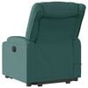 vidaXL Fauteuil inclinable de massage &eacute;lectrique Vert fonc&eacute; Tissu